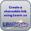 icon to create shareable link using Learn 360